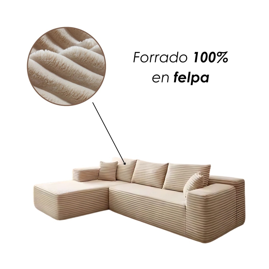 Sofá interior esquinero. 