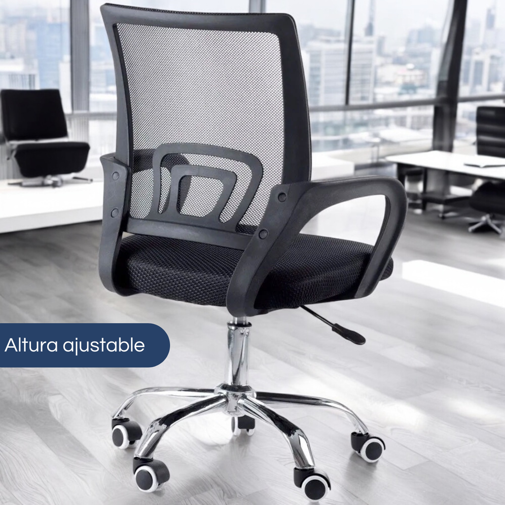 Silla para oficina ergonómica Negra