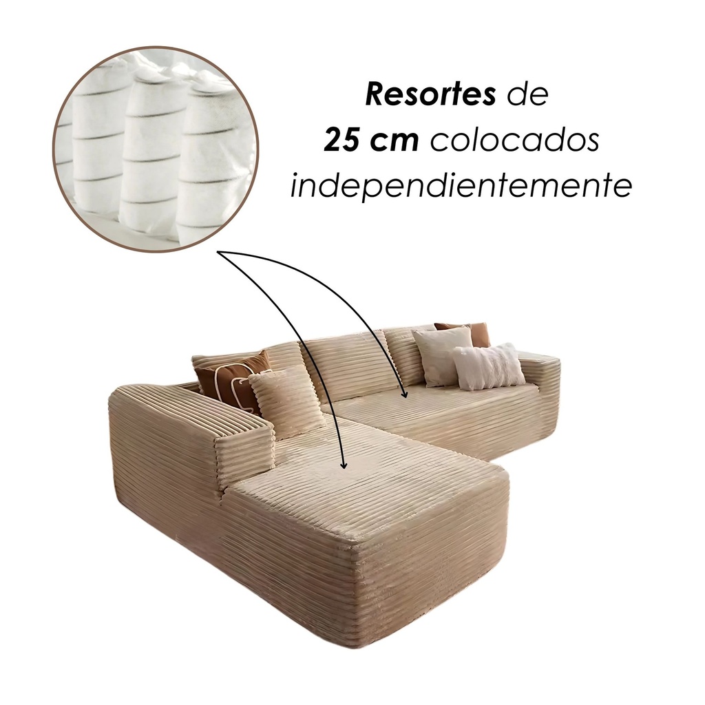 Sofá interior esquinero. 