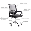 Silla para oficina ergonómica Negra