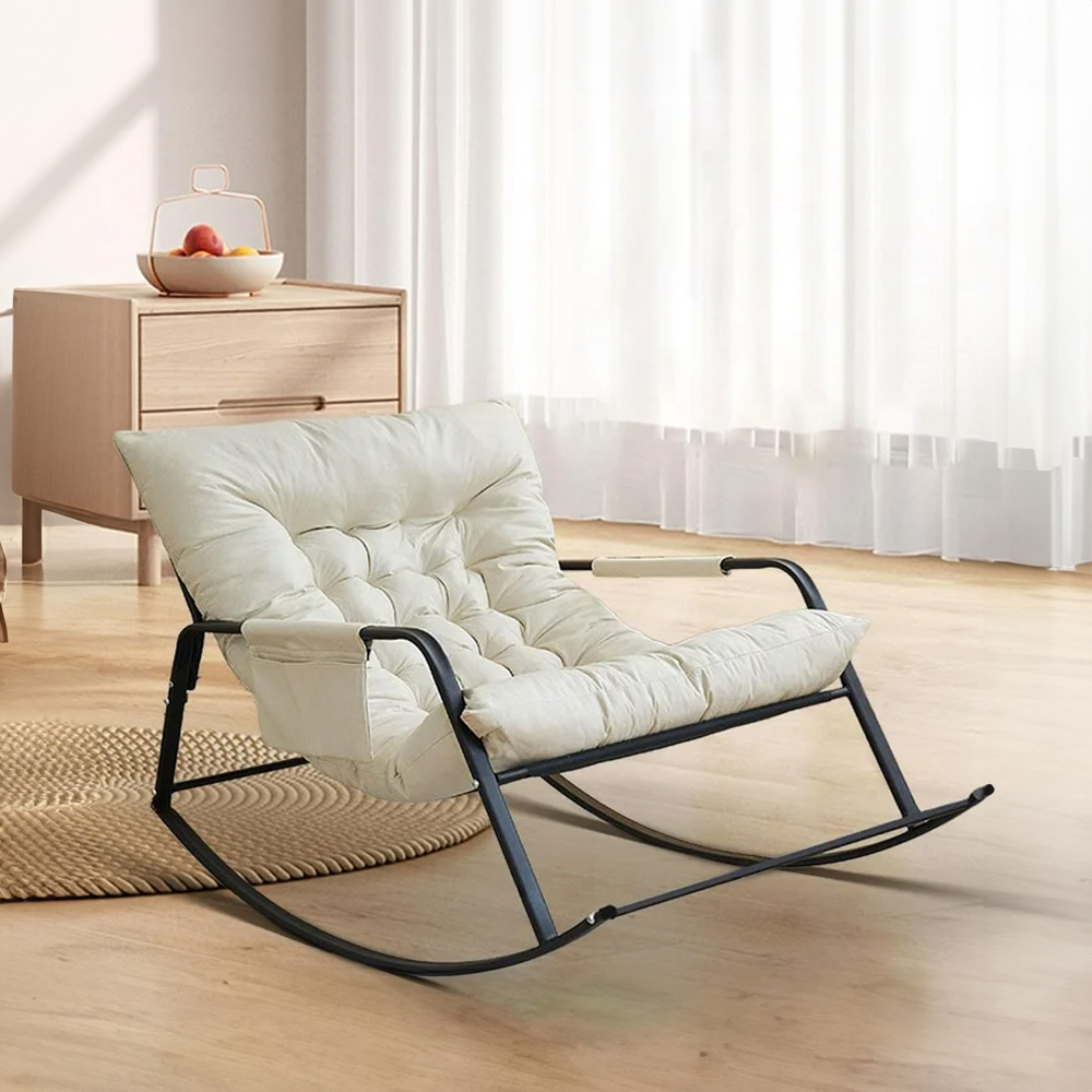 Silla Mecedora Oslo Color Beige