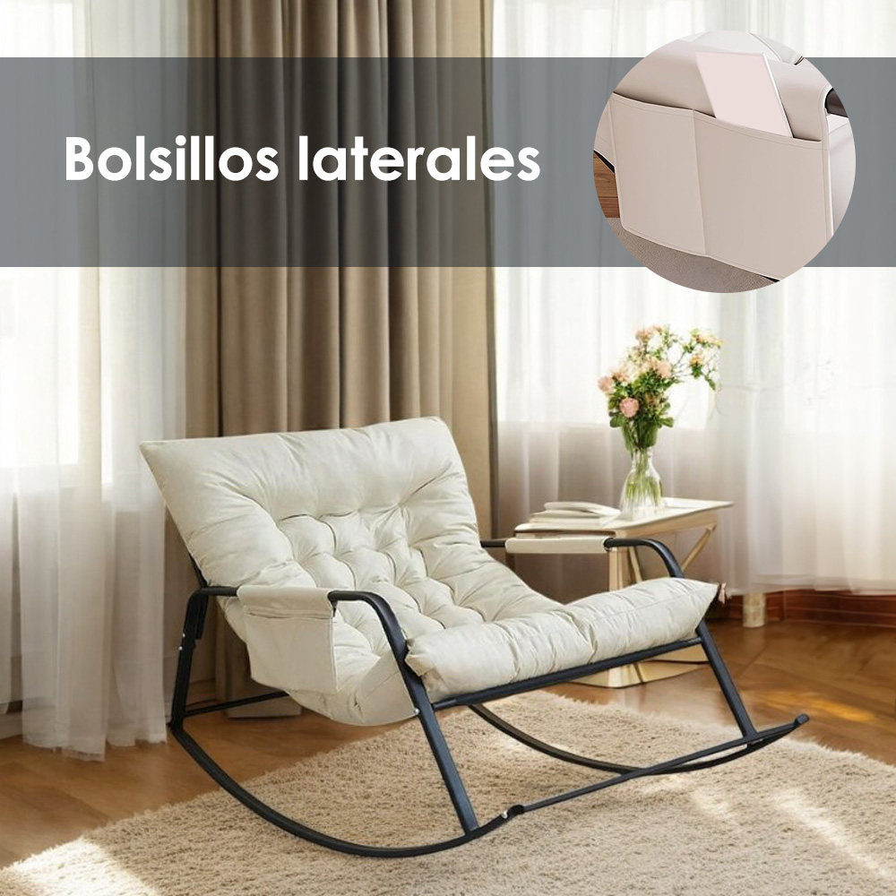 Silla Mecedora Oslo Color Beige