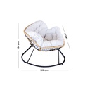 Silla Mecedora Acojinada Beige