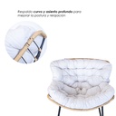 Silla Mecedora Acojinada Beige