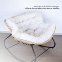 Silla Mecedora Acojinada Beige