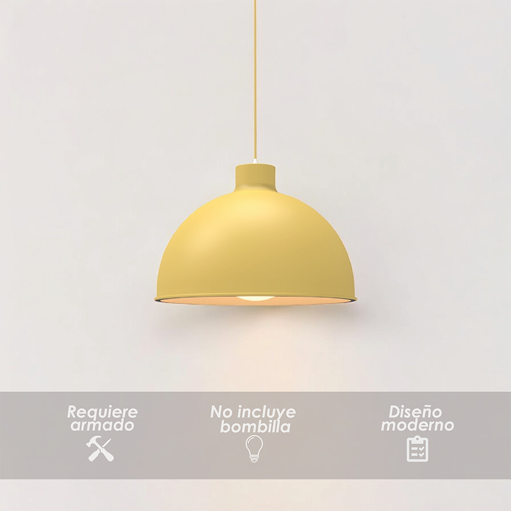 Lámpara colgante 117B amarillo