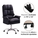 Silla para Oficina Acolchada Negra
