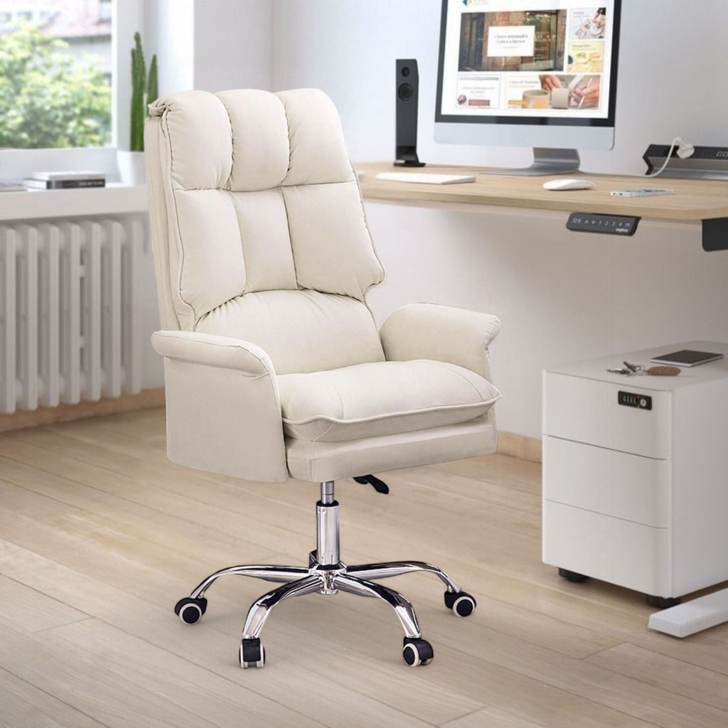 Silla para Oficina Acolchada blanca