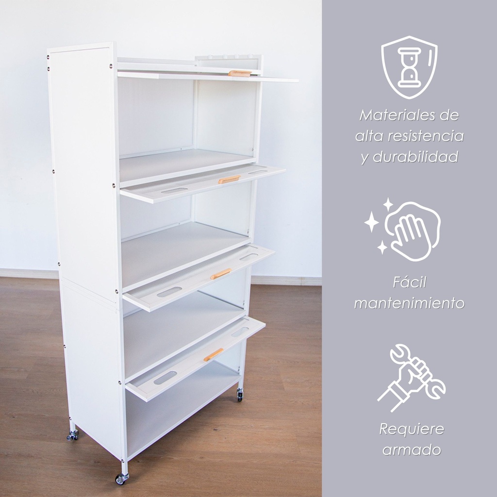 Estante armable 5 niveles Blanco