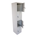 Casillero Locker de 4 Espacios Gris