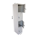 Casillero Locker de 4 Espacios Gris