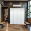 Casillero Locker de 4 Espacios Gris