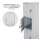 Casillero Locker de 4 Espacios Gris