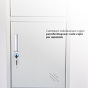 Casillero Locker de 4 Espacios Gris