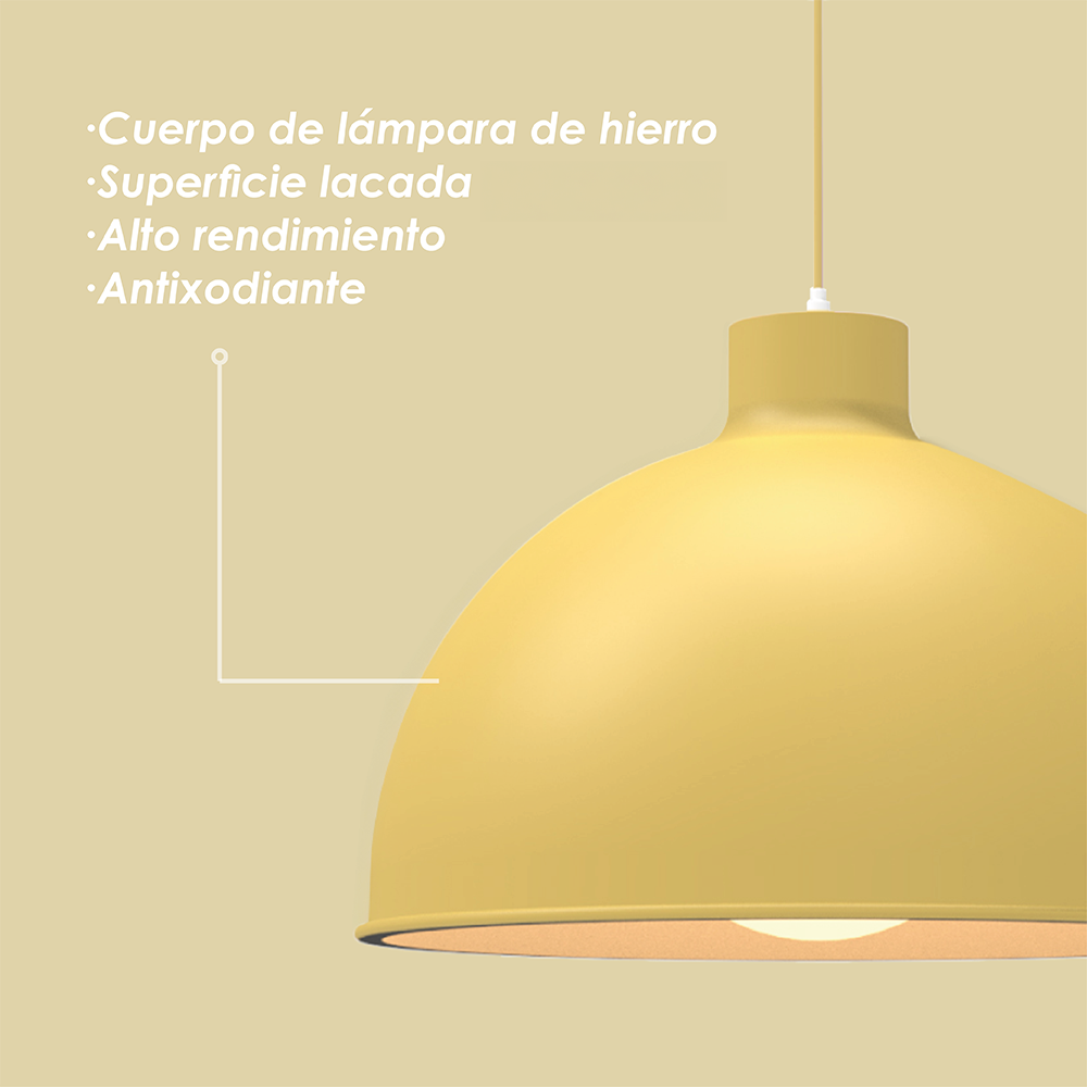 Lámpara colgante 117B amarillo