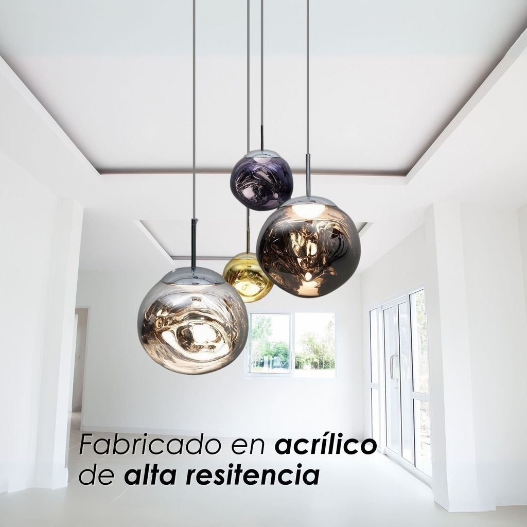 Lámpara Colgante Lava 20 Color Cobre Ahumado