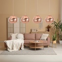 Lámpara Colgante Lava 20 Color Oro Rosa