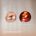 Lámpara Colgante Lava 20 Color Oro Rosa
