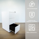 Archivero Metalico de 3 Cajones Blanco