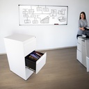 Archivero Metalico de 3 Cajones Blanco