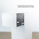 Archivero Metalico de 3 Cajones Blanco