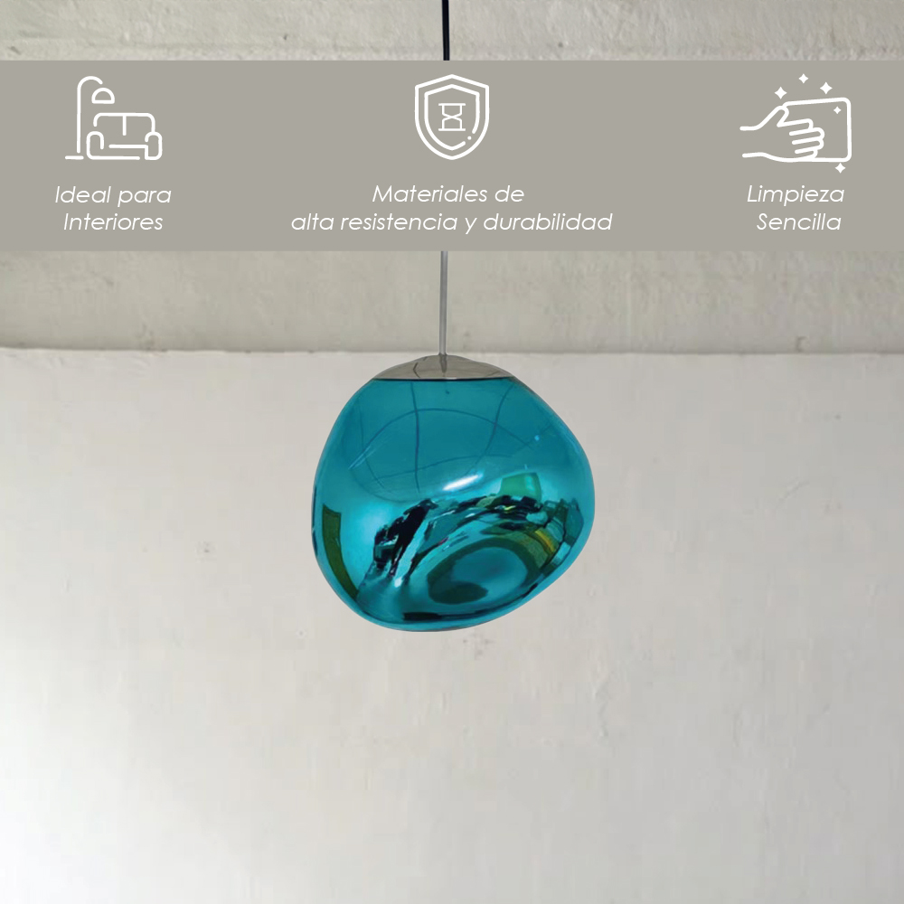 Lámpara Colgante Lava 28 Color Azul