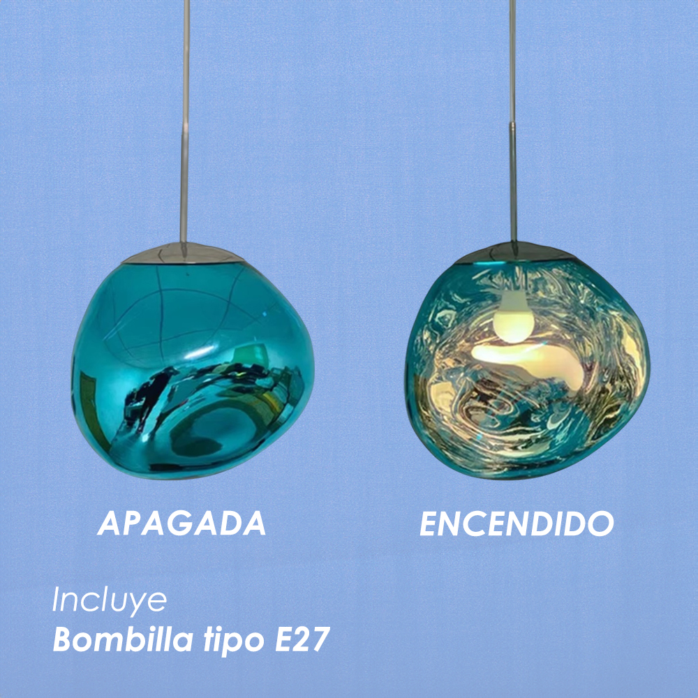 Lámpara Colgante Lava 28 Color Azul