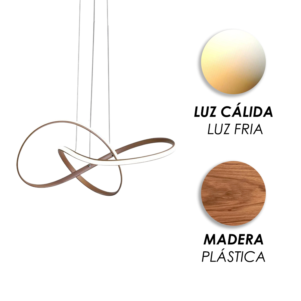 Lámpara Curva Café