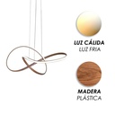 Lámpara Curva Café