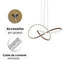 Lámpara Curva Café