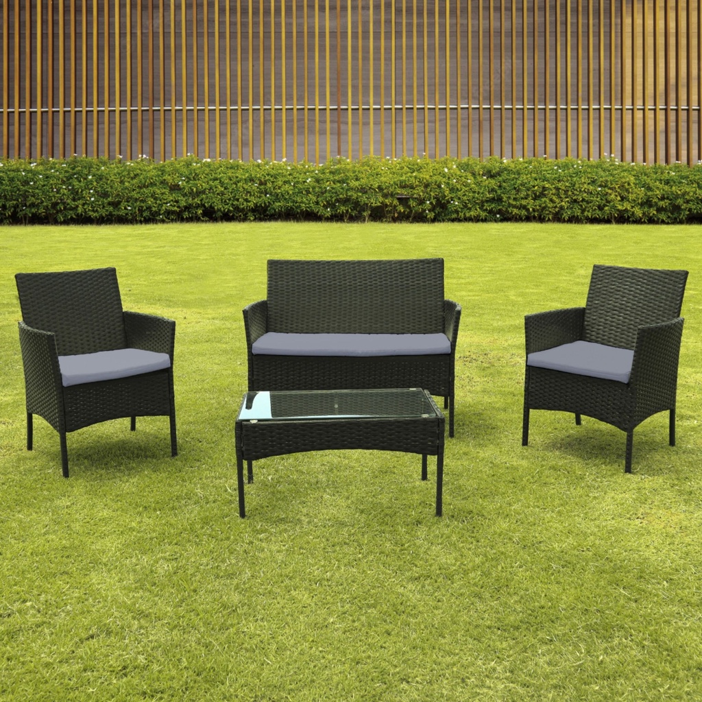 Sala de jardín (Negro con gris)