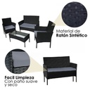 Sala de jardín (Negro con gris)