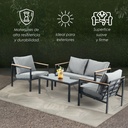 Sala para jardín 4 piezas