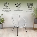 Silla tipo Acapulco color Blanco