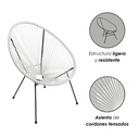 Silla tipo Acapulco color Blanco