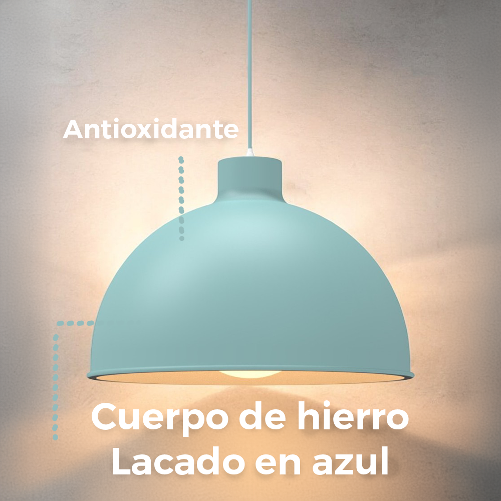 Lámpara colgante 117B azul