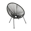 Silla tipo Acapulco color Negro