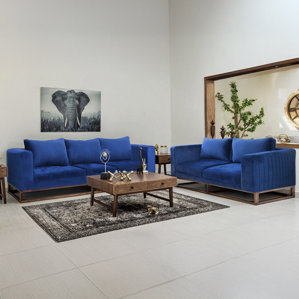 Sofá Verona 5 plazas (Azul)