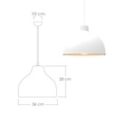 Lámpara colgante 117B blanco