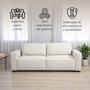 Sofa Cama 2 Plazas con antebrazos Beige