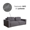 Sofa Cama 2 Plazas con antebrazos Gris