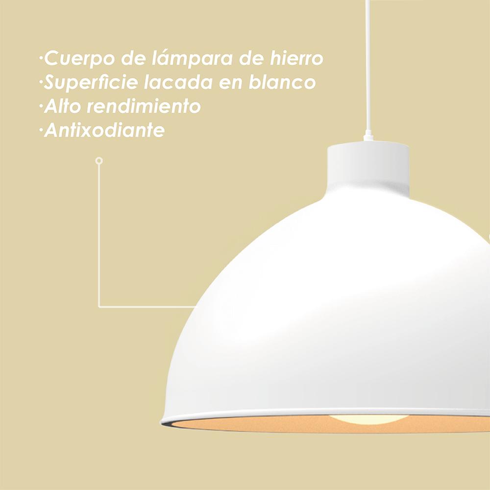 Lámpara colgante 117B blanco