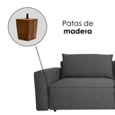 Sofa Cama 2 Plazas con antebrazos Gris