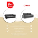 Sofa Cama 2 Plazas con antebrazos Gris velvet