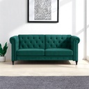 Sofa Cama 2 Plazas con antebrazos Verde 