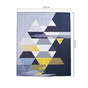 Tapete nórdico triángulos grises 2 x 1.60 m 