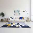 Tapete nórdico triángulos grises 2 x 1.60 m 