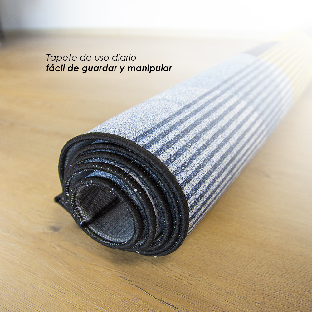 Tapete nórdico triángulos grises 2 x 1.60 m 