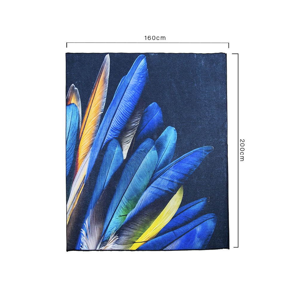 Tapete nórdico 2 x 1.60 m (Plumas 3D)