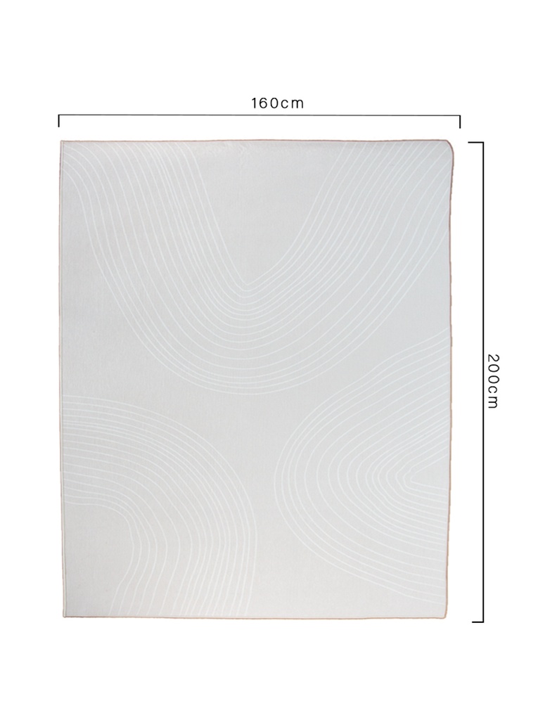 Tapete nórdico 2 x 1.60 m (Ondas)